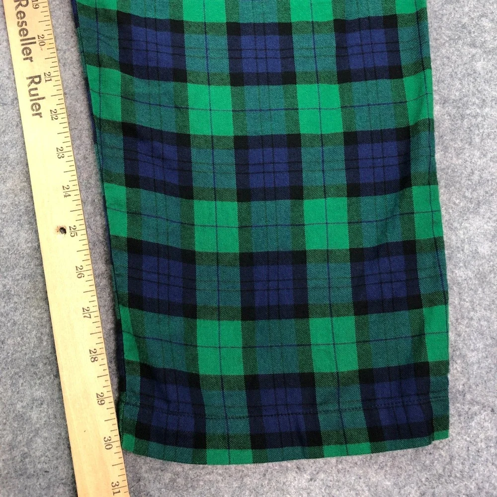 Polo Ralph Lauren Sleepwear Mens Pants M Green Blue Plaid Relaxed Fit Drawstring